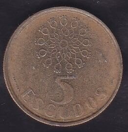 Portekiz 5 Escudos 1986