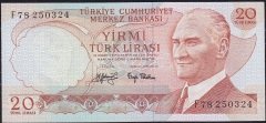 6.Emisyon 3.Tertip 20 Lira F78 250324 Çilaltı