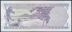 6.Emisyon 1.Tertip 5 Lira C26 065009 Çilaltı+