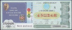 2004 19 OCAK ÇEYREK BİLET - S SERİSİ