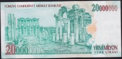 7.Emisyon 20 000 000 Lira B54 669765 Çok Çok Temiz Çilaltı