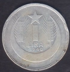 1940 YILI 1 LİRA GÜMÜŞ