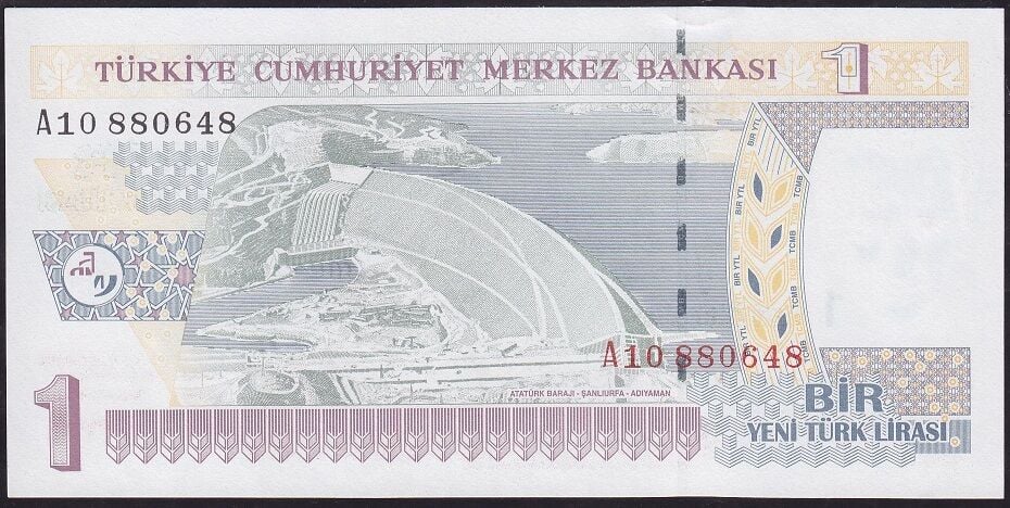 8.Emisyon 1 YTL A10 880648 Çilaltı Çil
