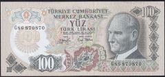 6.Emisyon 2.Tertip 100 Lira G86 870 870 Çilaltı