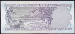6.Emisyon 1.Tertip 5 Lira C16 308089 Çilaltı Çil
