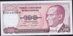 7.Emisyon 2.Tertip 100 Lira E29 690946 Çil