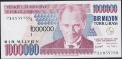 7.Emisyon 3.Tertip 1 000 000 Lira P14 957789 Çil