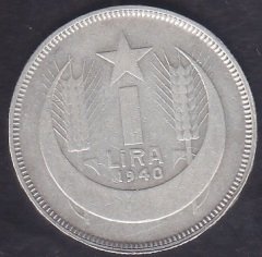 1940 YILI 1 LİRA GÜMÜŞ