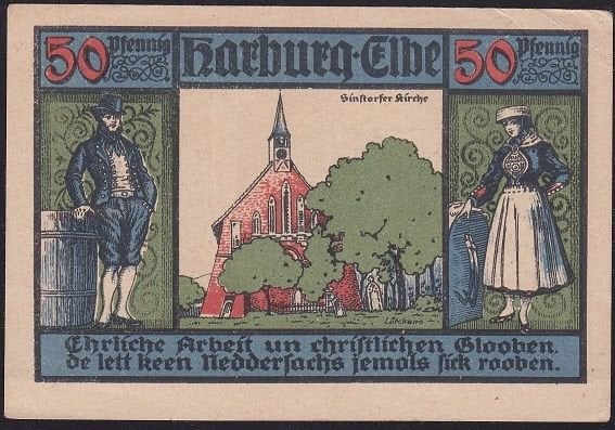 Almanya 50 Pfennig Notgeld 1921 Çil