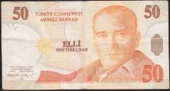 8.Emisyon 50 YTL F58 752311 Çok Temiz