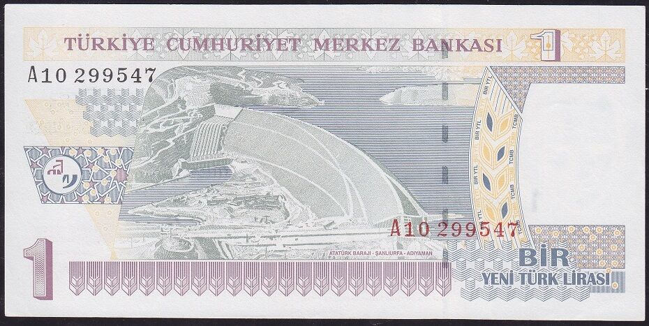8.Emisyon 1 YTL A10 880647 Çilaltı Çil