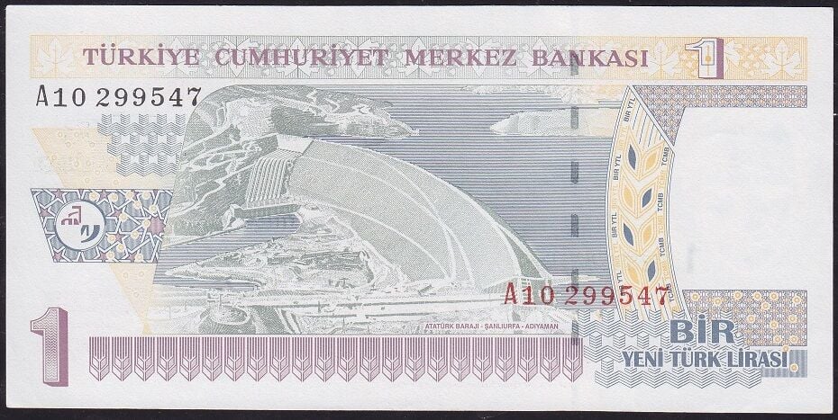 8.Emisyon 1 YTL A10 880647 Çilaltı Çil