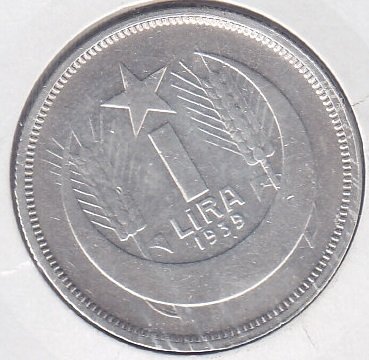 1939 YILI 1 LİRA GÜMÜŞ