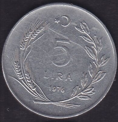 1976 Yılı 5 Lira
