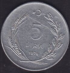 1976 Yılı 5 Lira