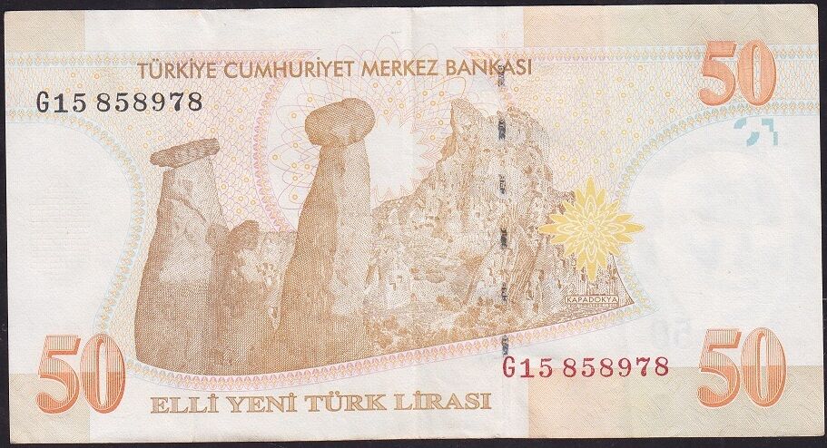 8.Emisyon 50 YTL G15 858978 Çok Temiz+