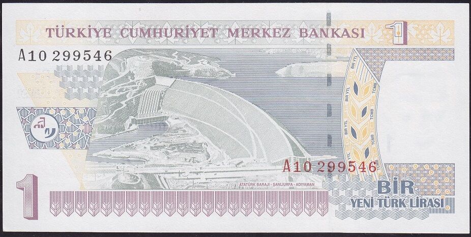 8.Emisyon 1 YTL A10 299546 Çil